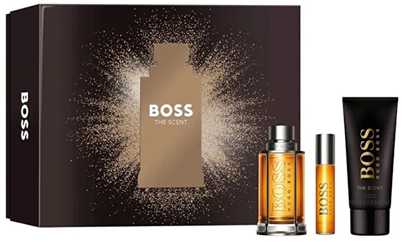 HUGO BOSS BOSS The Scent rinkinys vyrams (EDT, 100 ml + EDT, 10 ml + dušo želė, 100 ml)