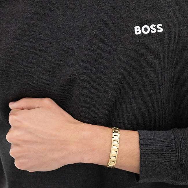 Hugo Boss Auksuota vyriška apyrankė „Candor 1580753“