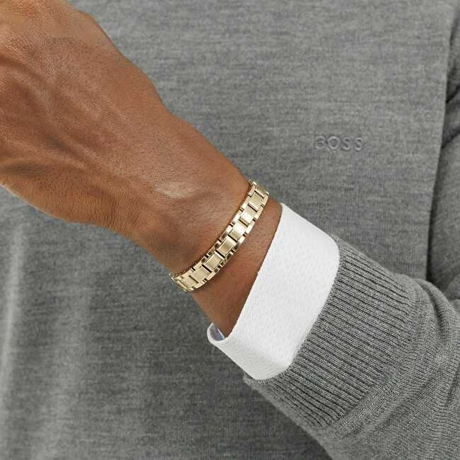 Hugo Boss Auksuota apyrankė vyrams Metal Links Essentials 1580711