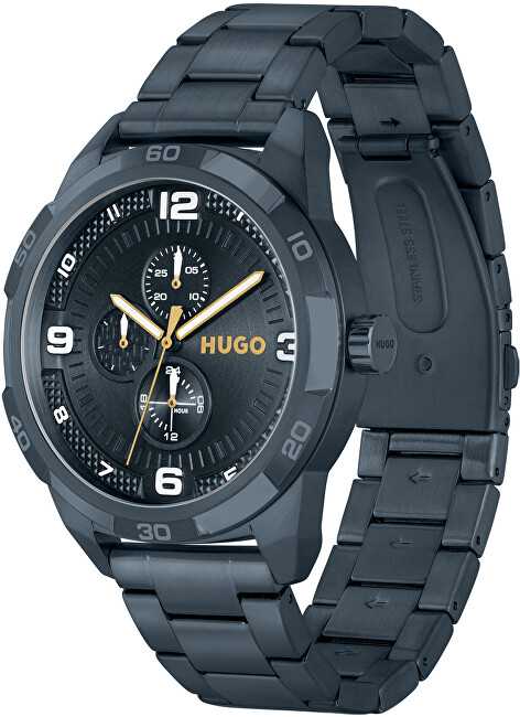 Hugo Boss Laikrodis HUGO 1530278. Kvarcas, Spalva mėlyna. Žmogus.
