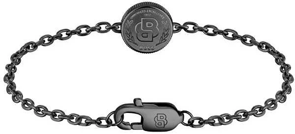 Hugo Boss Juodo plieno apyrankė Double B 1580764M