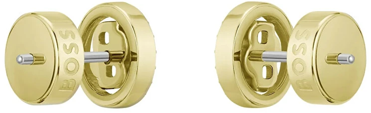 Hugo Boss Prabangūs paauksuoti auskarai Double B 1580826