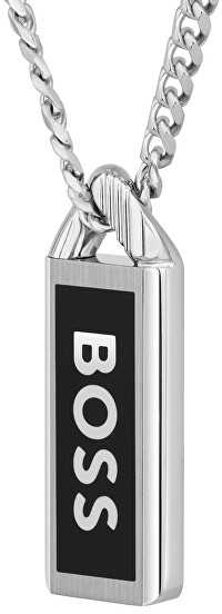 Hugo Boss Vyriškas plieno karoliai Kassy Emblem 1580677