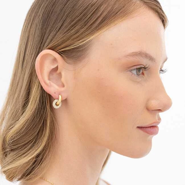 Hugo Boss Modernūs paauksuoti 2in1 auskarai „Live Precious 1580759“