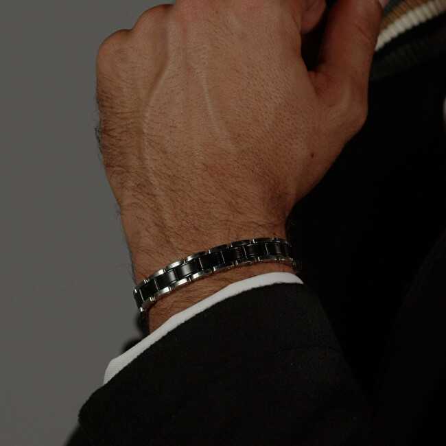 Hugo Boss Stilinga dvispalvė apyrankė vyrams Metal Links Essentials 1580665