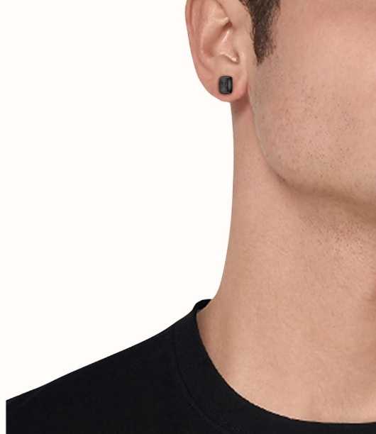 Hugo Boss Stilingi juodi auskarai Yann 1580474