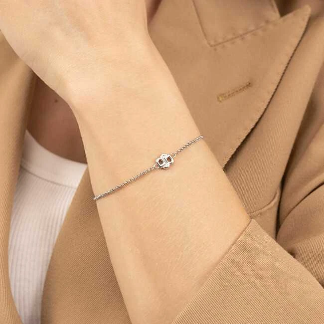 Hugo Boss Stilinga plieninė apyrankė moterims Double B 1580748