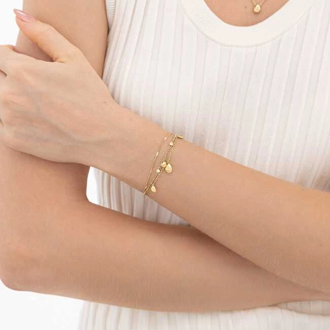 Hugo Boss Triple auksinis-plated bracelet for women Selena 1580768