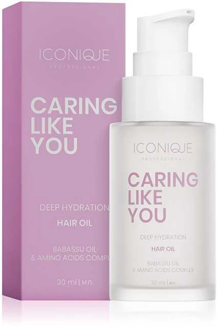 Iconique Professional Aliejus sausiems ir pažeistiems plaukams „Caring Like You“ (giliai drėkinamasis plaukų aliejus) 30 ml