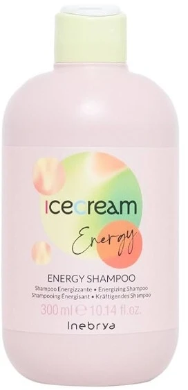 Inebrya Ice Kreminis Energy Šampūnas šampūnas nuo plaukų slinkimo, 300 ml