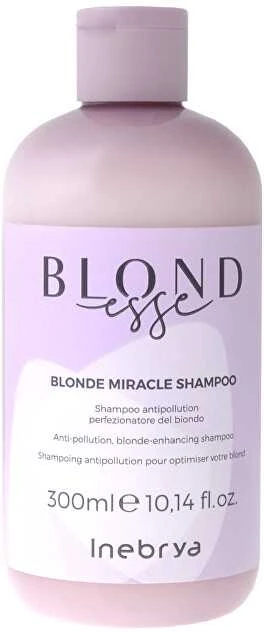 Inebrya BLONDesse Blond Miracle Šampūnas šampūnas šviesiems plaukams, 300 ml