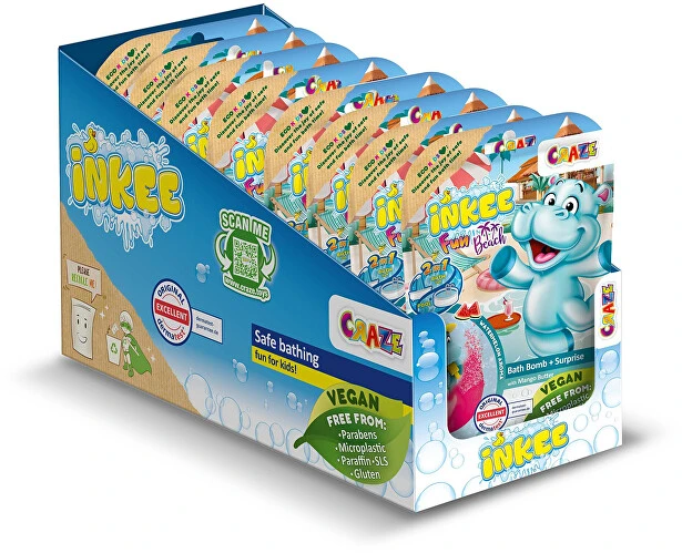 Inkee Vonios bomba su staigmena Fun Beach 100 g