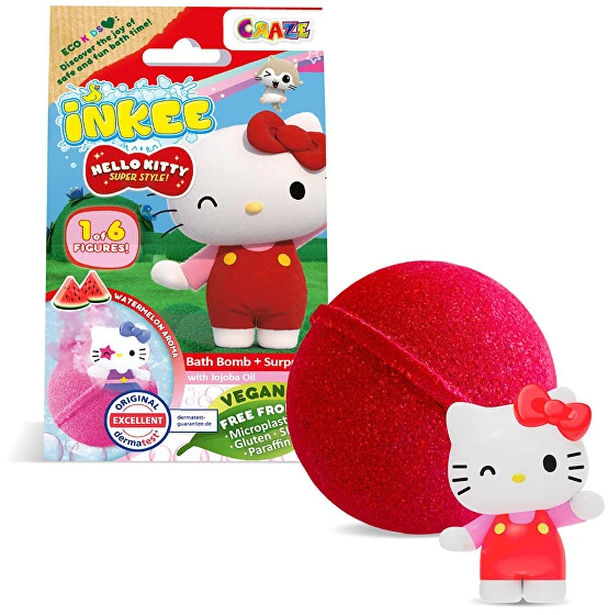 INKEE Hello Kitty Bath Bomb - Koupelová bomba s překvapením 80.0g