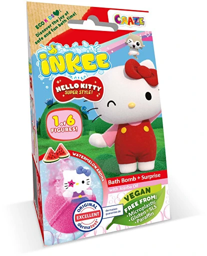 INKEE Hello Kitty Bath Bomb - Koupelová bomba s překvapením 80.0g