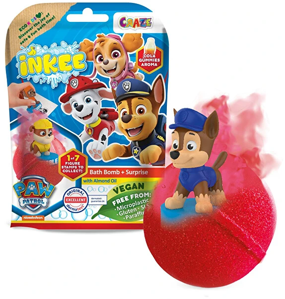 Inkee Paw Patrol staigmena – vonios bomba 80 g