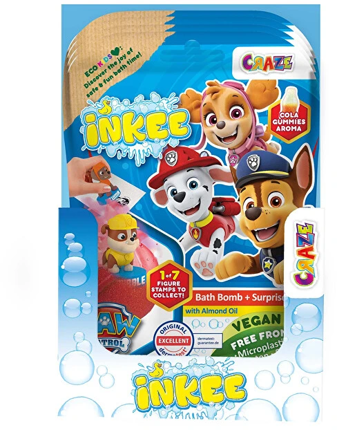 Inkee Paw Patrol staigmena – vonios bomba 80 g