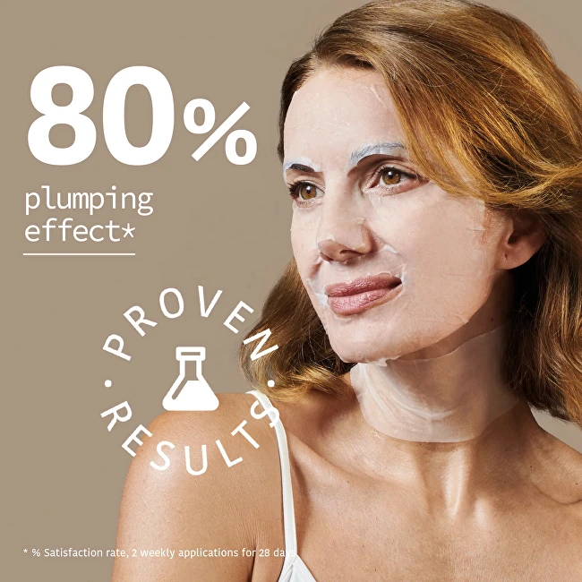 Veido ir kaklo kaukė Iroha Tissue Face & Neck Mask Triple HA, su hialurono rūgštimi, 23 ml