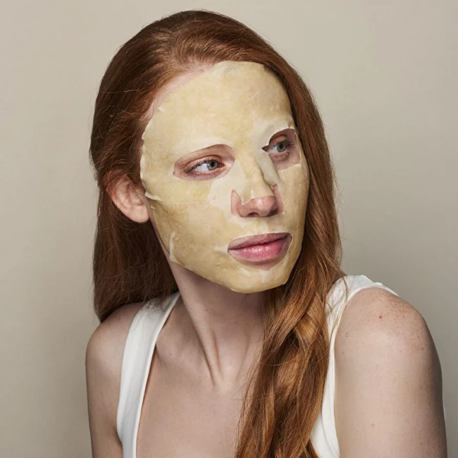 Veido kaukė Iroha Vitamin C + Hyaluronic Acid Illuminating & Hydrating Mask, su vitaminu C ir hialurono rūgštimi, 20 ml