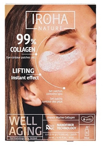 „Iroha Nature“ paakių pleistrai su 99 % kolageno, 6 vnt.