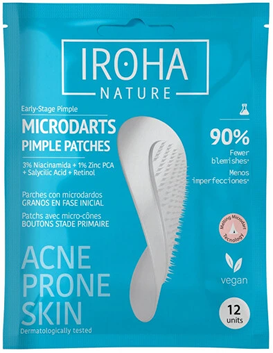 Iroha ACNE PRONE SKIN Microdart Pimple Patches with Salicylic Acid 12 Units