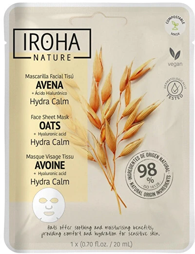 Iroha OAT facial tissue mask 1 unit