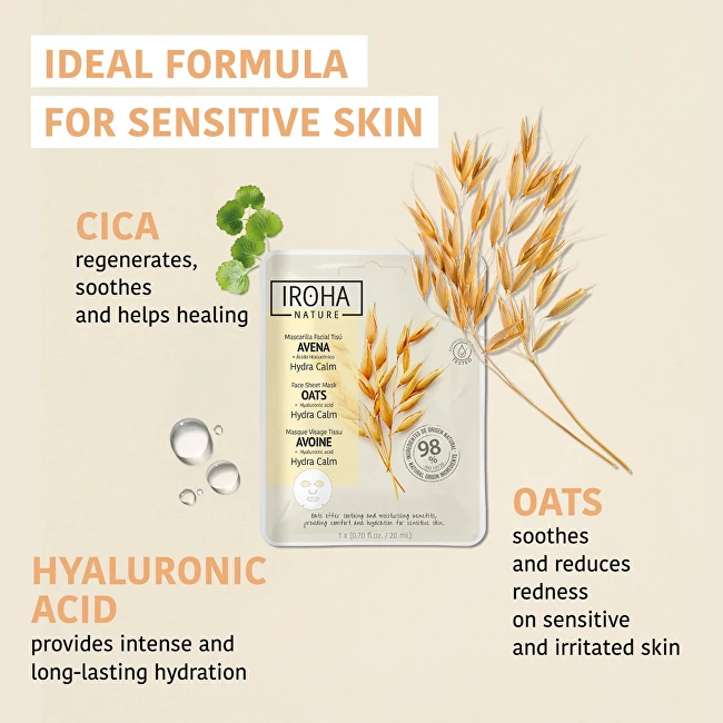 Iroha OAT facial tissue mask 1 unit