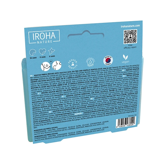 Iroha Pimple Patches Kit - Sada náplastí na akné