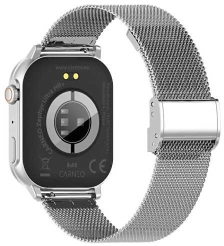 Išmanusis laikrodis Carneo Zephyr ULTRA HR+ smart watch sidabrinis SET