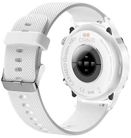 Išmanusis laikrodis Smart watch Carneo Queen HR+ sidabrinis
