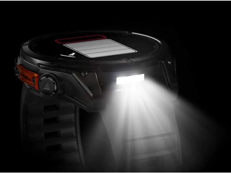 Išmanusis laikrodis Garmin Fenix 8 – 47 mm, AMOLED Skalūno pilkos spavos korpusas su juodu silikono dirželiu