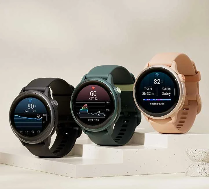 Išmanusis laikrodis Garmin vívoactive® 6, Metalinės jaspio spalvos su žaliojo jaspio spalvos dirželiu