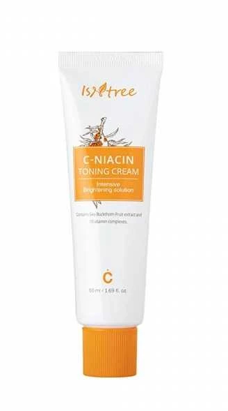 Isntree C-Niacin Toning Kreminis tonizuojantis skaistinantis veido kremas, 50 ml