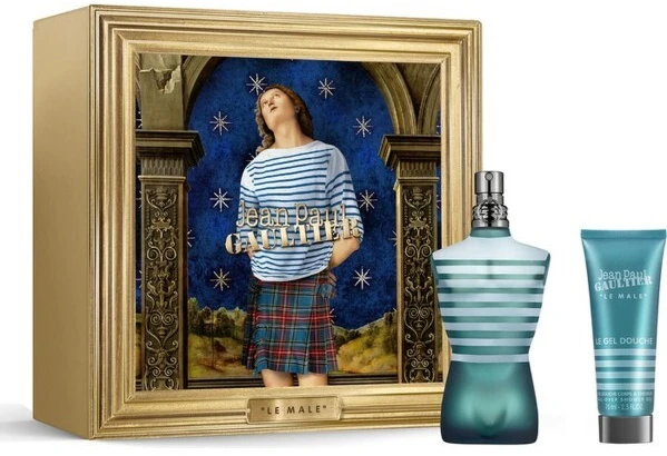 Jean Paul Gaultier Le Male rinkinys vyrams (EDT, 125 ml + dušo želė, 75 ml)