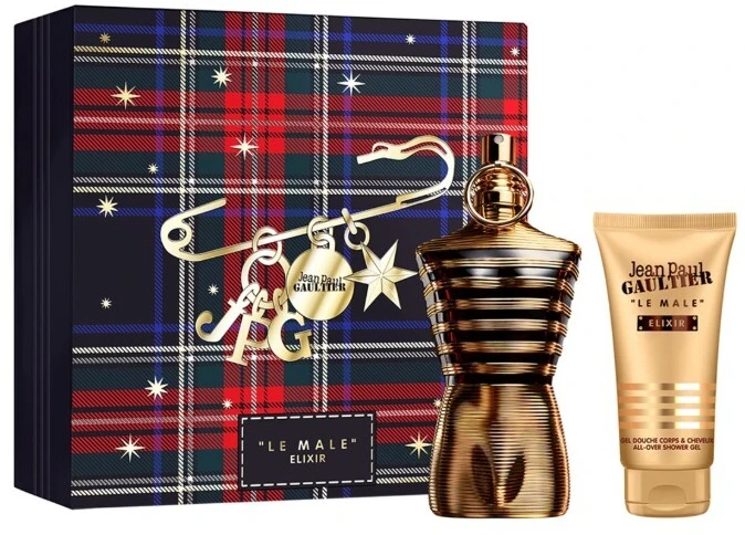 Jean Paul Gaultier Le Male Eliksyras rinkinys vyrams (PP kvepalai, 125 ml + dušo želė, 75 ml)