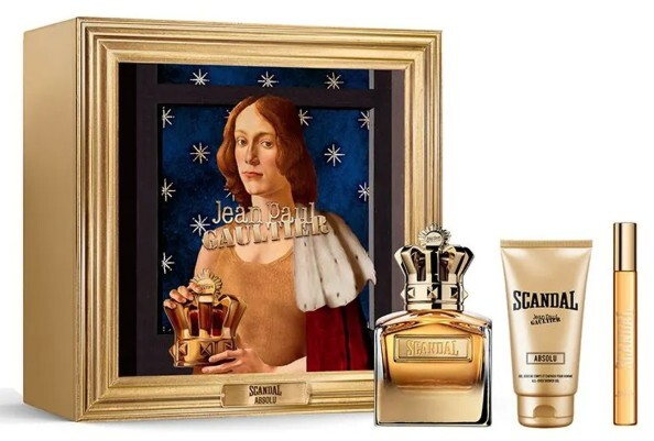 Jean Paul Gaultier Scandal Absolu Parfum Concentré Pour Homme rinkinys vyrams (PP kvepalai, 100 ml + dušo želė, 75 ml + PP kvepalai, 10 ml)