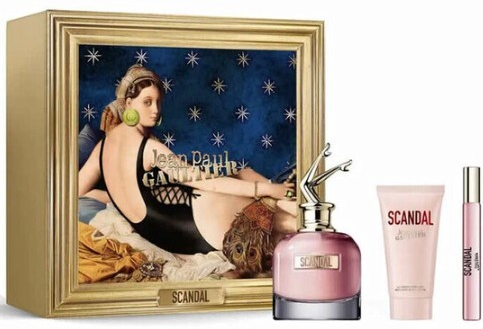 Jean Paul Gaultier Scandal rinkinys moterims (EDP, 80 ml + kūno losjonas, 75 ml + EDP, 10 ml)