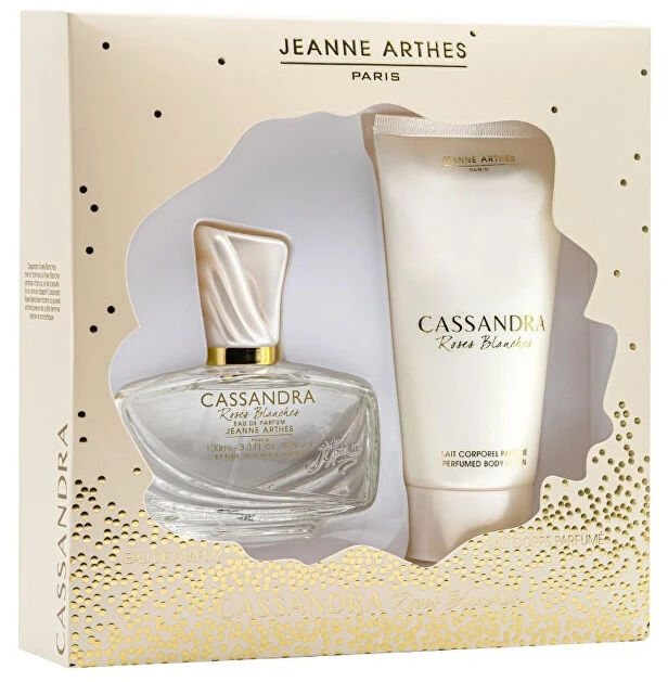 Jeanne Arthes Cassandra Roses Blanches rinkinys moterims (EDP 100ml, lotion 150ml)