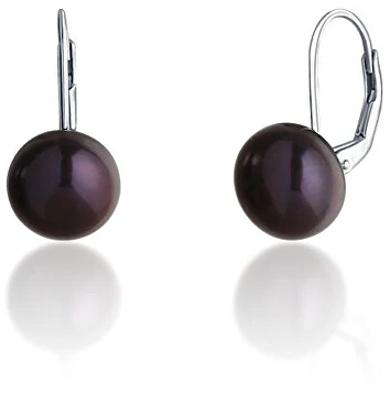 Jwl Luxury Pearls Auskarai su tikro mėlyno perlo metalo JL0057