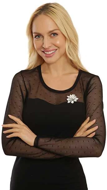 Jwl Luxury Pearls Graži sagė su perlu 2in1 Lotoso gėlė JL0697