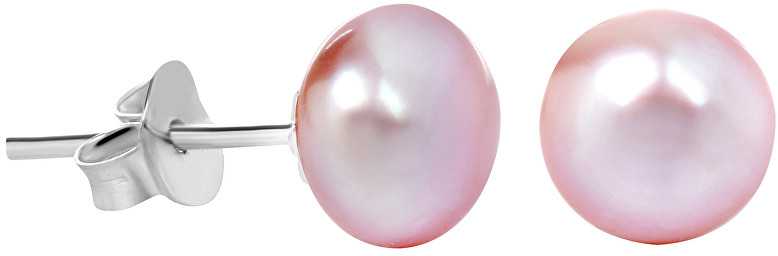 Jwl Luxury Pearls 3 porų perlinių auskarų rinkinys su nuolaida - balta, lašiša, violetinė JL0426