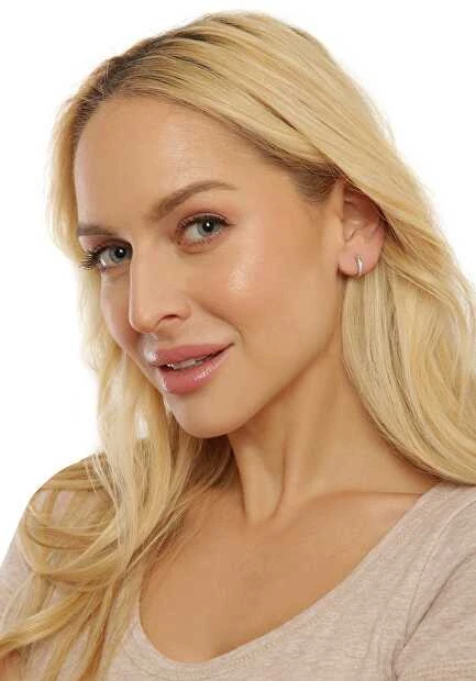 Jwl Luxury Pearls Sidabriniai apvalūs hercogienės Kate auskarai su tikru perlu ir cirkoniais 3in1 JL0685
