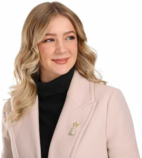 Jwl Luxury Pearls Blizganti perlų sagė smuikui JL0871