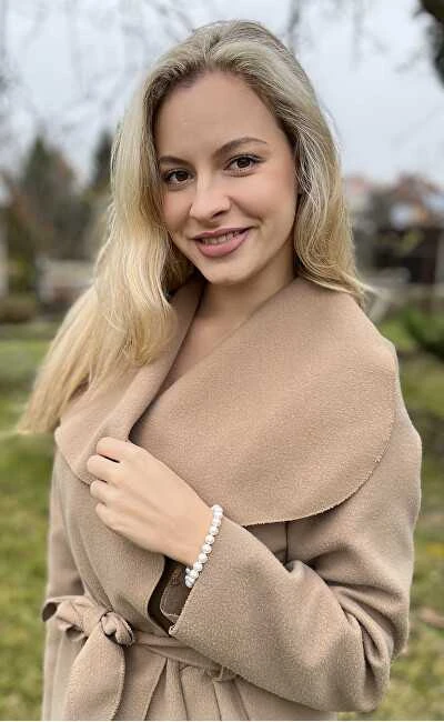 Jwl Luxury Pearls JL0362 tikra balto perlo apyranke