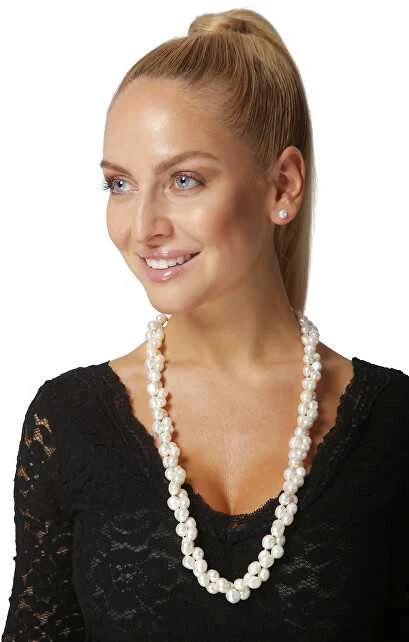 Jwl Luxury Pearls Ilgas vėrinys iš baltų perlų, originalių JL0076