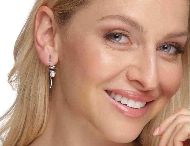 Jwl Luxury Pearls Ilgi sidabriniai perlų auskarai JL0620