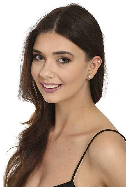 Jwl Luxury Pearls Modernus paauksuotų auskarų rinkinys (1x auskaras, 2x akmeninis auskaras) JL0808