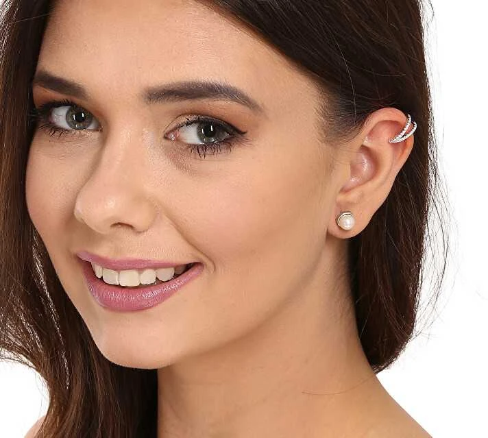 Jwl Luxury Pearls Modernus paauksuotų auskarų rinkinys (1x auskaras, 2x akmeninis auskaras) JL0808