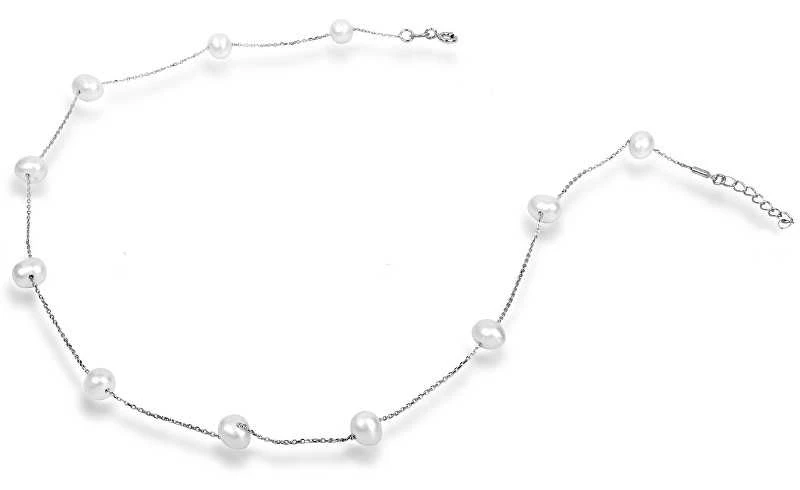 Jwl Luxury Pearls Vėrinys iš švelnių 11 tikrų perlų JL0355