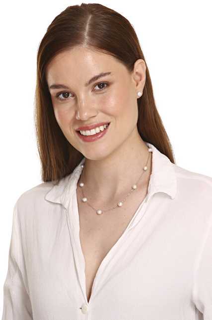 Jwl Luxury Pearls Vėrinys iš subtilių 9 tikrų perlų JL0754