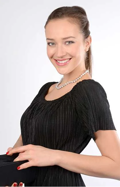 Jwl Luxury Pearls Kaklo papuošalas su tikrais perlais pilkos spalvos JL0288